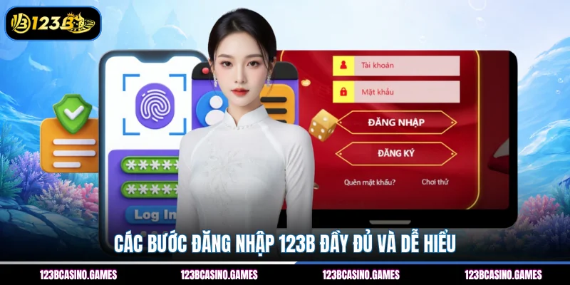 Các bước đăng nhập 123B đầy đủ và dễ hiểu